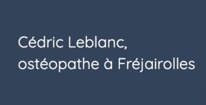 Cédric LEBLANC  Fréjairolles, 